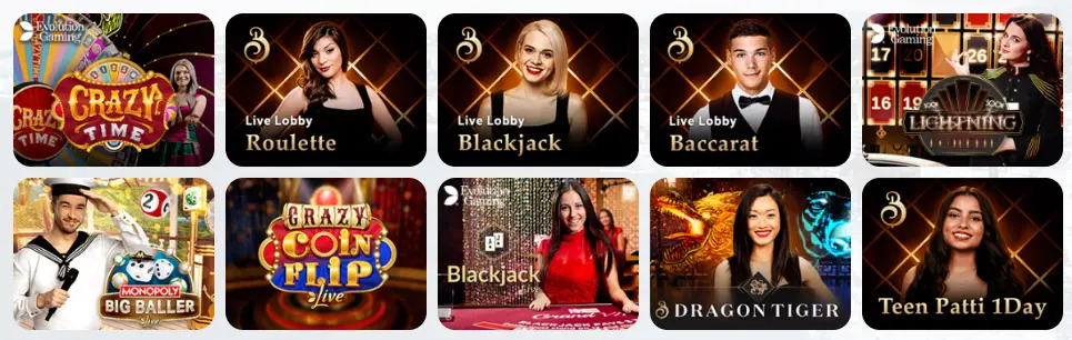 Live casino games WINMATCH CASINO